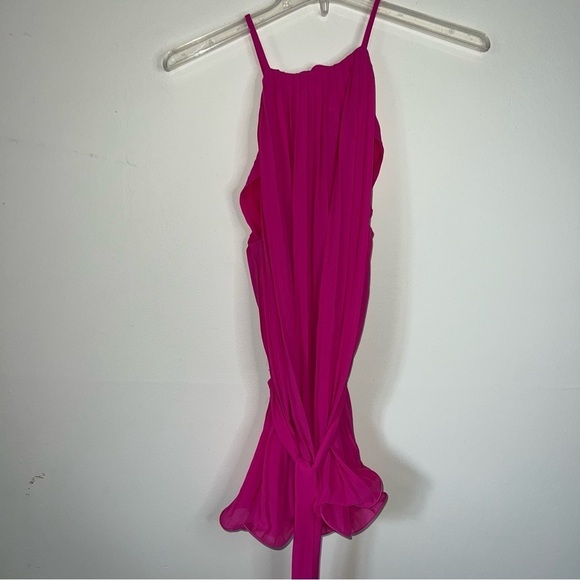 Endless Rose Pleats to Meet You Tie Top Magenta Size Medium NWT - Picture 9 of 12